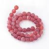 Natural Fire Crackle Agate Bead Strands G-S216-6mm-05-2