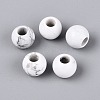 Natural Howlite European Beads G-Q602-09A-06-1