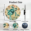 MDF Printed Wall Clock HJEW-WH0058-033-2