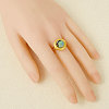 304 Stainless Steel with Natural Shell Cuff Open Rings for Women CR7720-4-2
