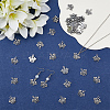 50Pcs Zinc Alloy with Crystal Rhinestone Pendants FIND-SC0019-59-3