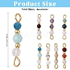 28Pcs 7 Styles Natural Gemstone Connector Charms HJEW-YW00201-3