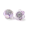 Acrylic Rhinestone Rondelle Beads CLAY-NH0003-02AS-03-2