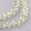 Electroplate Glass Beads Strands X-GLAA-K027-02AB-3