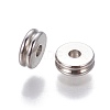 Non-Tarnish 201 Stainless Steel Grooved Spacer Beads X-STAS-P239-05P-2