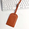 CutHollow 4Pcs PU Leather Luggage Tag OFST-CL0001-01B-02-6