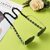 Spray Painted CCB Plastic Linking Eyeglasses Chains AJEW-EH00240-01-4