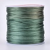 Round Nylon Satin Rattail Cord NWIR-WH0009-15A-15-1