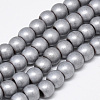 Electroplate Non-magnetic Synthetic Hematite Beads Strands G-Q486-87E-1