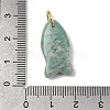 Natural Amazonite Pendants X-G-A297-01G-05-3