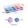 450Pcs 15 Colors Transparent Acrylic Beads TACR-YW0001-56-4