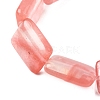 Cherry Quartz Glass Beads Strands G-S386-A09-4