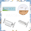 100Pcs Brass Brooch Findings MAK-SC0001-31-2