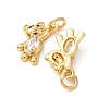 Brass Micro Pave Black Cubic Zirconia Charms CU-E003-18G-08-2
