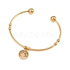 10Pcs Ion Plating(IP) 304 Stainless Steel Cuff Bangles BJEW-M284-20G-01-3