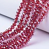 Electroplate Glass Beads Strands X-EGLA-A034-T6mm-A06-1