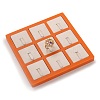 Resin Artificial Marble Finger Rings Display Tray AJEW-I048-02-2