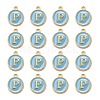 Golden Plated Alloy Enamel Charms ENAM-S118-04P-2
