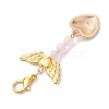 Valentine's Day Alloy Enamel Pendant Decoraton HJEW-JM02028-01-5