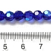Electroplate Transparent Glass Beads Strands EGLA-A035-T6mm-L06-4