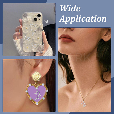 6 Sets Zinc Alloy Cabochons FIND-LP0001-67-1