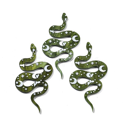 Western Style Acrylic Big Pendants OACR-I002-01-1