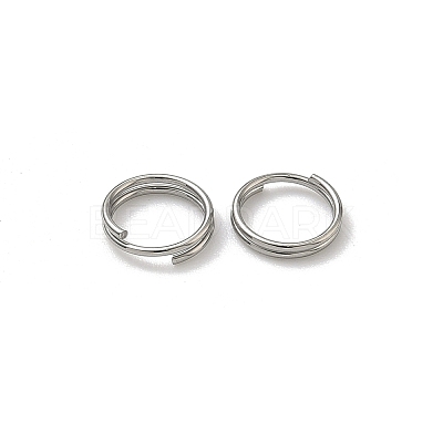 Tarnish Resistant Stainless Steel Split Rings X-STAS-E010-7x0.6mm-2-1