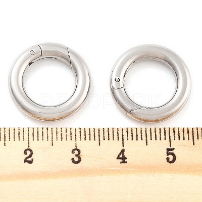 Non-Tarnish 316 Stainless Steel Spring Gate Rings STAS-M296-01P-C-01-1
