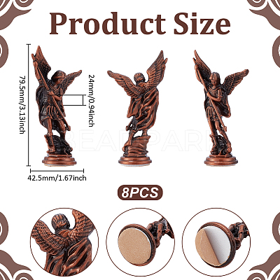 Alloy Angel Figurines Ornaments DJEW-WH0043-104A-1