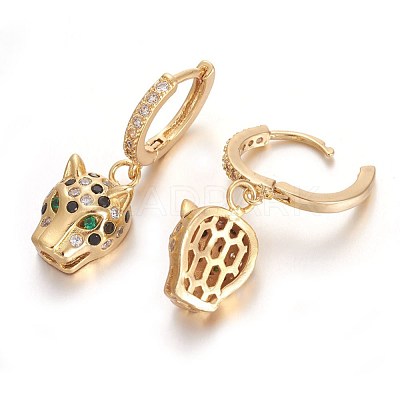 Brass Leverback Earrings EJEW-E234-04B-G-1