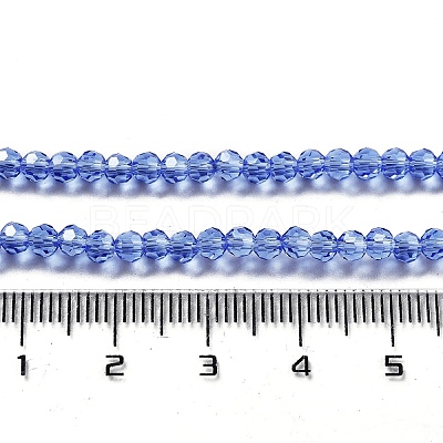 Electroplate Transparent Glass Beads Strands LS-EGLA-A035-T3mm-A14-1