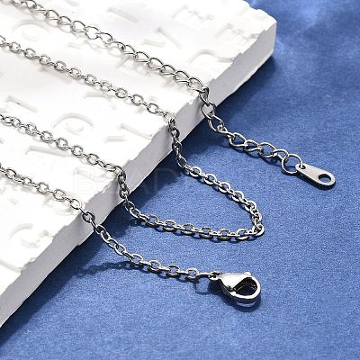Tarnish Resistant 304 Stainless Steel Necklaces NJEW-E080-13P-1