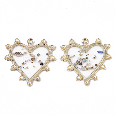 Epoxy Resin Pendants X-RESI-T045-013-1