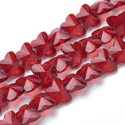 Transparent Glass Beads GLAA-Q066-14mm-B14-1