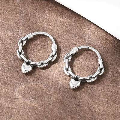 316 Stainless Steel Cartilage Earrings AJEW-C044-16A-AS-1