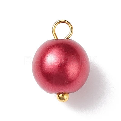 Glass Pearl Pendants PALLOY-JF01880-05-1