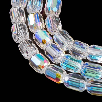 Electroplate Glass Beads Strands EGLA-D031-01Z-1