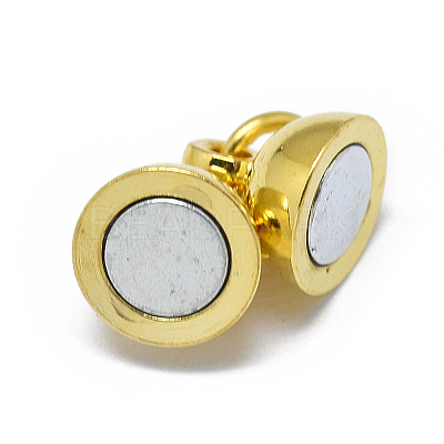 Rack Plating Brass Magnetic Clasps with Loops LS-KK-F801-03A-G-1