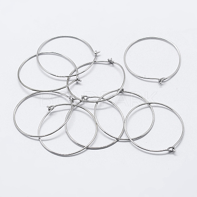 925 Sterling Silver Earring Hoop STER-K167-066S-1