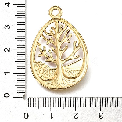 Ion Plating(IP) 304 Stainless Steel Enamel Pendants STAS-I313-03D-1