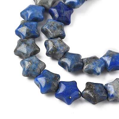 Natural Lapis Lazuli Star Beads Strands G-Z080-A05-1