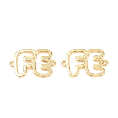 Brass Hollow Connector Charm X-KK-F931-28D-G-1