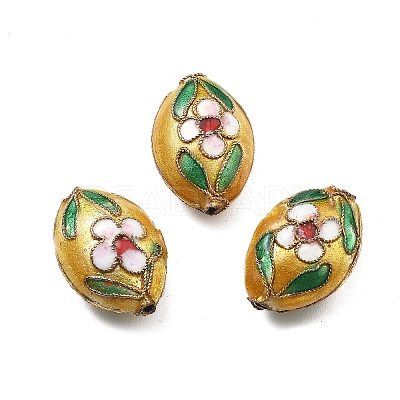 Handmade Cloisonne Beads CLB-Q002-08E-1