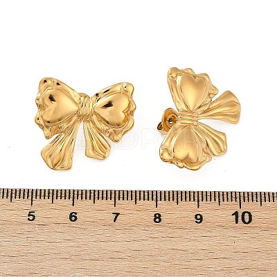 304 Stainless Steel Stud Earrings EJEW-G423-32E-G-1