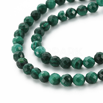 Natural Malachite Beads Strands G-S361-4mm-001-1