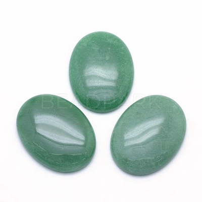 Natural Green Aventurine Cabochons X-G-P393-I06-1
