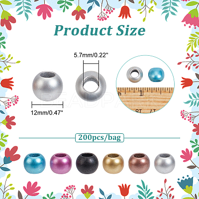 Opaque Acrylic Bead OACR-WH0037-08-1