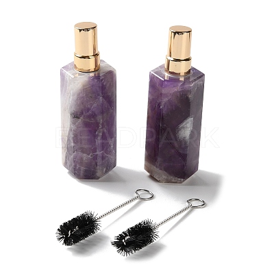 Natural Amethyst Perfume Bottle G-B131-04B-02-1