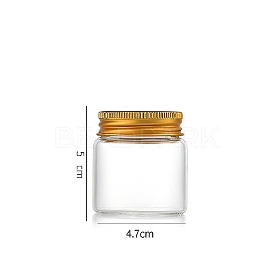 Column Glass Screw Top Bead Storage Tubes CON-WH0086-094A-02-1