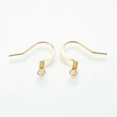 Brass French Earring Hooks KK-Q366-G-NF-1